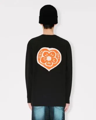 „Kenzo Boke Heart“ Relax-Langarm-Hemd aus Baumwolle