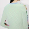 Kenzo Cardigan mit Blumenverzierung aus Baumwollmischung