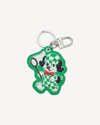 „Kenzo Cartoon“-Anhänger aus Leder und Metall