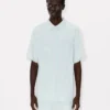 „Kenzo Cartoon“ besticktes Kurzarmhemd aus Stone Bleach Chambray