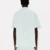 „Kenzo Cartoon“ besticktes Kurzarmhemd aus Stone Bleach Chambray