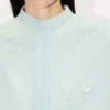 „Kenzo Cartoon“ besticktes Kurzarmhemd aus Stone Bleach Chambray