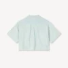 „Kenzo Cartoon“ besticktes Kurzarmhemd aus Stone Bleach Chambray