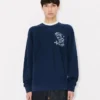 Kenzo Cartoon‘ Besticktes Sweatshirt mit Konturstickerei aus Baumwolle