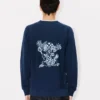 Kenzo Cartoon‘ Besticktes Sweatshirt mit Konturstickerei aus Baumwolle