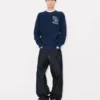 Kenzo Cartoon‘ Besticktes Sweatshirt mit Konturstickerei aus Baumwolle
