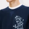 Kenzo Cartoon‘ Besticktes Sweatshirt mit Konturstickerei aus Baumwolle