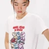 „Kenzo Cartoon“ besticktes T-Shirt aus Baumwolle