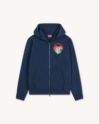 „Kenzo Cartoon“ Kapuzenpullover mit Reißverschluss aus Baumwolle