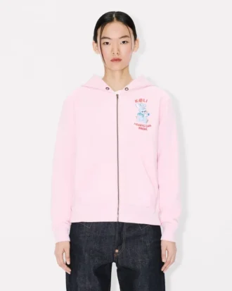 „Kenzo Cartoon“ Kapuzenpullover mit Reißverschluss aus Baumwolle