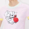 „Kenzo Cartoon“ kurzes Oberteil aus flauschiger Baumwolle