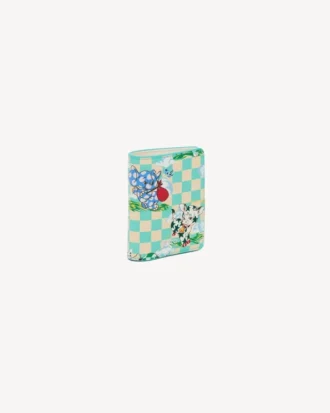 „Kenzo Cartoon“ Mini-Brieftasche aus Leder