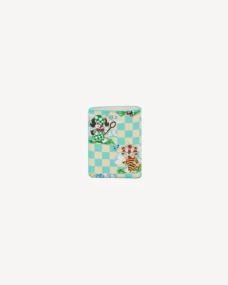 „Kenzo Cartoon“ Mini-Brieftasche aus Leder