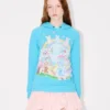 „Kenzo Cartoon“ Skinny-Hoodie aus Baumwolle