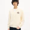 „Kenzo Cartoon“ Strickjacke aus flauschiger Baumwolle