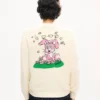 „Kenzo Cartoon“ Strickjacke aus flauschiger Baumwolle
