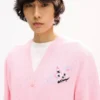 „Kenzo Cartoon“ Strickjacke aus flauschiger Baumwolle