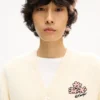 „Kenzo Cartoon“ Strickjacke aus flauschiger Baumwolle