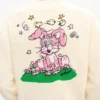 „Kenzo Cartoon“ Strickjacke aus flauschiger Baumwolle