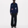 „Kenzo Cartoon“ Verzierter Cardigan aus Woll-Baumwollmischung