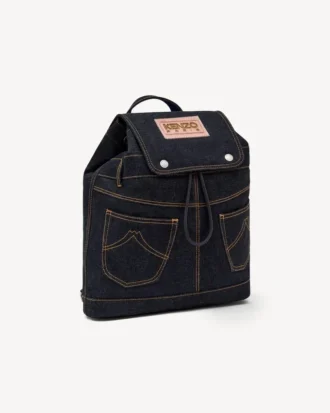 „Kenzo Five Pockets“-Rucksack aus denimähnlichem Twill