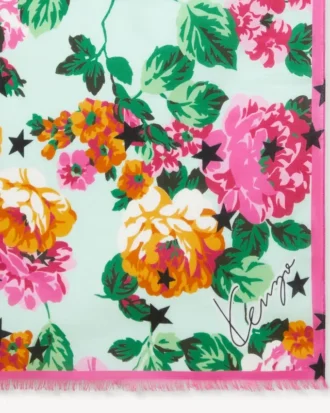 „Kenzo Floral“ Leichter Schal aus Baumwolle