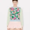 „Kenzo Floral“ verzierter Pullover aus Baumwollmischgewebe