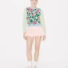 „Kenzo Floral“ verzierter Pullover aus Baumwollmischgewebe