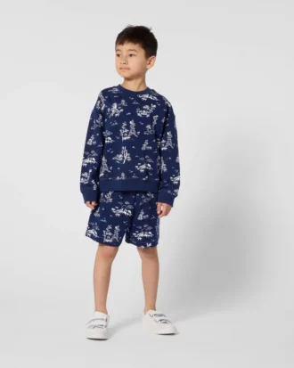 „Kenzo Garden“ Bermudashorts aus leichtem French Terry