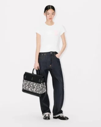 Kenzo Holdall‘ Tasche aus Canvas und Leder