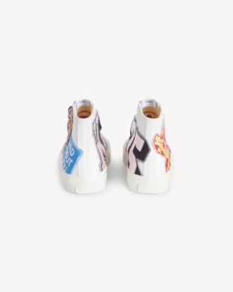 „Kenzo Hoshi“ High-Top-Sneaker aus Baumwoll-Canvas