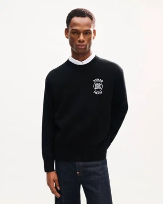 Kenzo Paris Emblem‘ bestickter Pullover aus Baumwolle