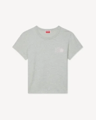 Kenzo Paris Emblem‘ besticktes T-Shirt in kleiner Passform aus Baumwolle