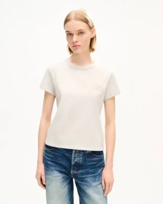 Kenzo Paris Emblem‘ besticktes T-Shirt in kleiner Passform aus Baumwolle