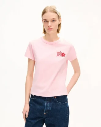 Kenzo Paris Emblem‘ besticktes T-Shirt in kleiner Passform aus Baumwolle