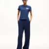 Kenzo Paris Emblem‘ besticktes T-Shirt in kleiner Passform aus Baumwolle