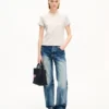 Kenzo Paris Emblem‘ besticktes T-Shirt in kleiner Passform aus Baumwolle