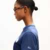 Kenzo Paris Emblem‘ besticktes T-Shirt in kleiner Passform aus Baumwolle