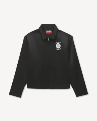 „Kenzo Paris Emblem“ Coach-Jacke mit Reißverschluss aus beschichtetem Nylon