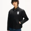 „Kenzo Paris Emblem“ Coach-Jacke mit Reißverschluss aus beschichtetem Nylon