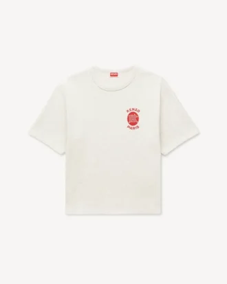 „Kenzo Paris Emblem“ lockeres T-Shirt aus Baumwolle