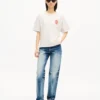 „Kenzo Paris Emblem“ lockeres T-Shirt aus Baumwolle