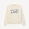 „Kenzo Paris Emblem“-Pullover aus Woll-Baumwollmischung