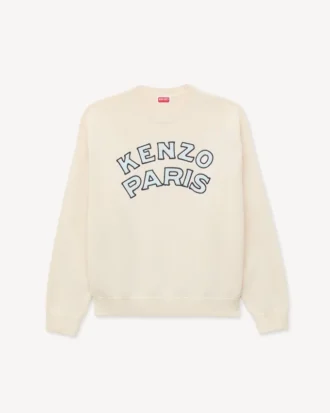 „Kenzo Paris Emblem“-Pullover aus Woll-Baumwollmischung