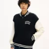 „Kenzo Paris Emblem“ Varsity-Strickjacke aus Baumwollmischung