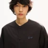 Kenzo Signature‘ Baseball-Hemd mit kurzen Ärmeln aus Baumwollpopeline