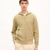 Kenzo Signature‘ bestickter Kapuzenpullover mit Reißverschluss aus Baumwolle