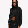 Kenzo Signature‘ bestickter Kapuzenpullover mit Reißverschluss aus Baumwolle