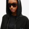Kenzo Signature‘ bestickter Kapuzenpullover mit Reißverschluss aus Baumwolle
