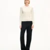 „Kenzo Signature“ – bestickter, locker gestrickter Pullover aus Baumwollwolle